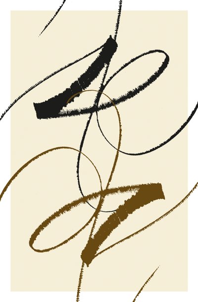 Dance, 2014 (blæk på papir) af Marco Campedelli