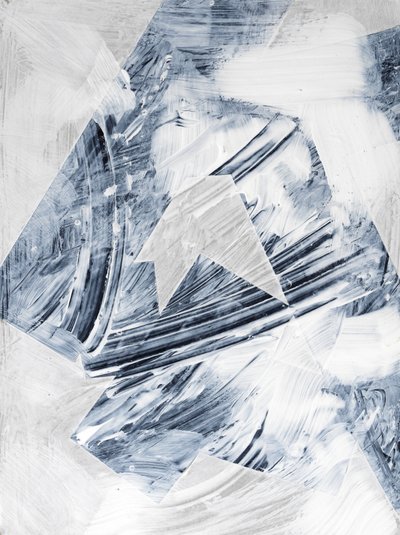 Geometrisk hvid, 2024 (blandede medier) af Marco Campedelli