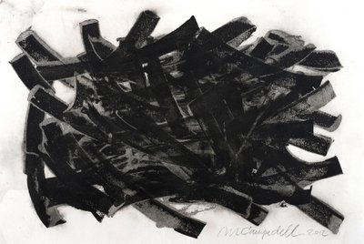 Saltus, 2012 (blæk på papir) af Marco Campedelli