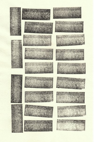 Stones_22, 2017 (gummistempler) af Marco Campedelli