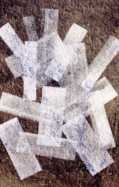 Uden titel, 2014 (blækruller på papir) af Marco Campedelli