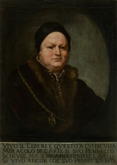 Portræt af maleren Pietro Liberi 1605-1687 af Marco Liberi