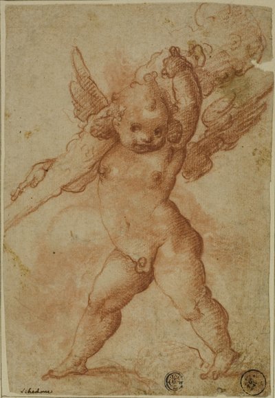 Putto med Club of Hercules af Marco Marchetti
