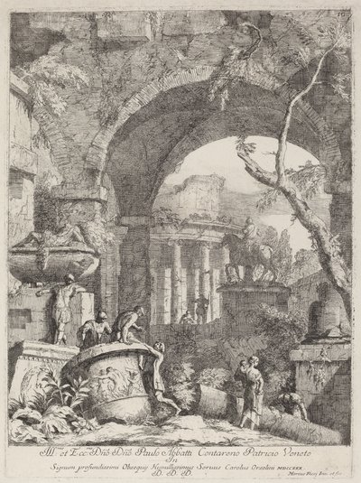 Capriccio: Ruiner af Marco Ricci