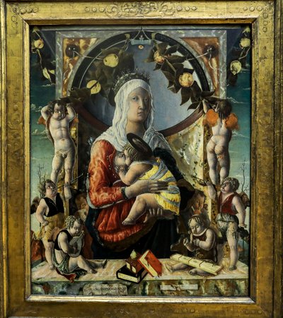 Jomfruen og barnet otte engle. 1455 (maleri) af Marco di Antonio di (1433 1478) Ruggero