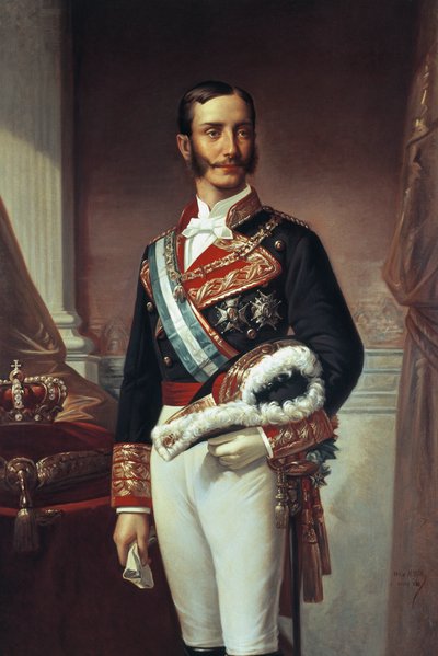 Portræt af Alfonso XII (Madrid af Marcos Giraldez de Acosta