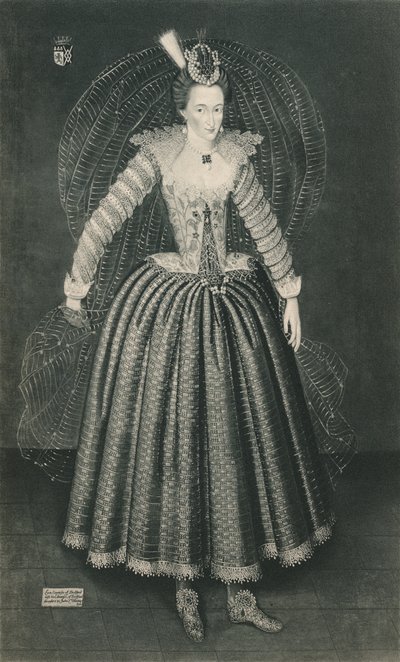 Lucy Harrington, grevinde af Bedford, c1500-tallet 1904 af Marcus Garret Gheeraerts the Younger