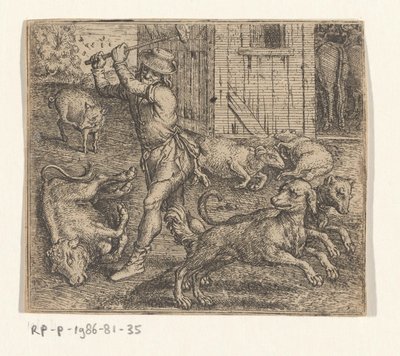Fabel om bonden og hans hunde af Marcus Gheeraerts (I)