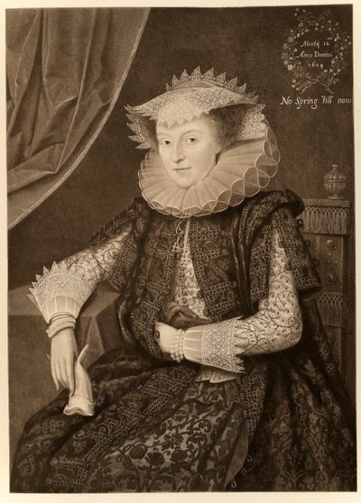 Mary Sidney, grevinde af Pembroke, fra James I og VI, trykt af Manzi Joyant & Co. Paris, 1904 (kollotype) af Marcus Gheeraerts