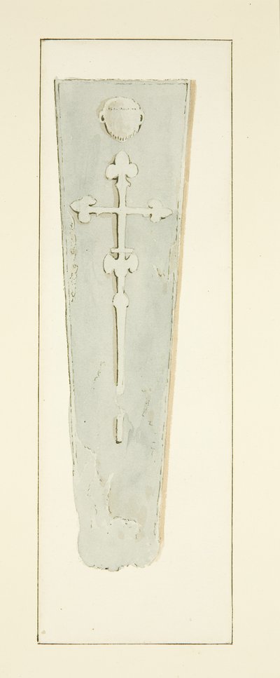 Abbed Davids grav 4. i Bristol Cathedral (blyant og akvarel på papir) af Marcus H. Homes