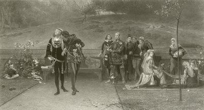 Edward II og Piers Gaveston af Marcus Stone