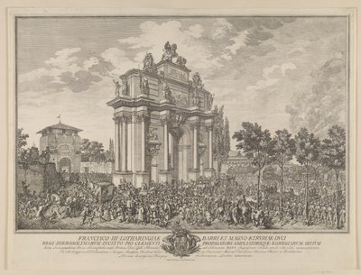 Frantz Stephans æresport, ved indtog i Firenze 1739 af Marcus Tuscher