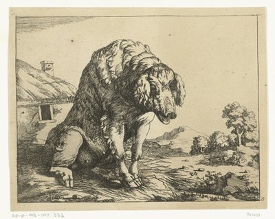 So siddende på bagben Predators and Boars (serietitel) af Marcus de Bye