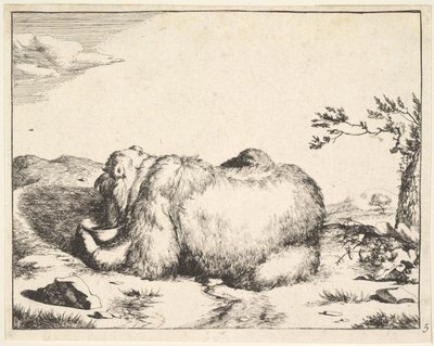 fra The Set of The Bears, ca. 1664. af Marcus de Bye