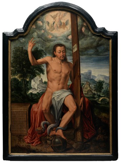 Triumphant Christ (olie på panel) af Marcus the Elder Gheeraerts