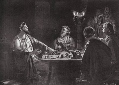 Indførelse af mål og vægt i Grækenland (litografi) af Margaret (after) Dovaston