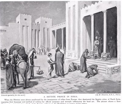 En hittitisk prins i Syrien, illustration fra 