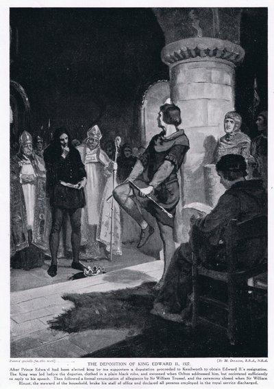 Afsættelsen af kong Edwrad II AD1327 af Margaret Dovaston