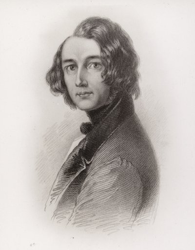 Charles Dickens (1812-1870), engelsk forfatter, 1844 af Margaret Gillies