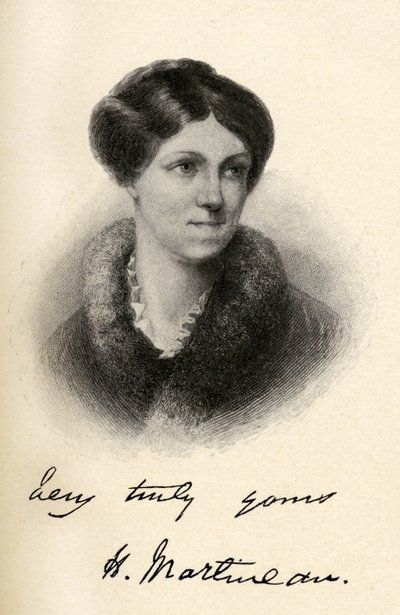 Harriet Martineau (1802-1876) illustration fra 