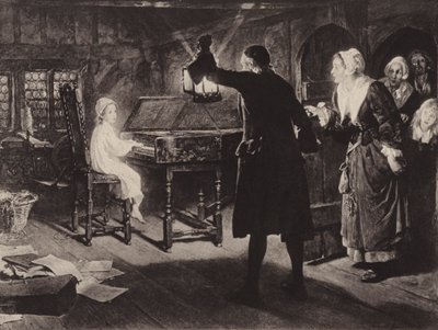 The Child Handel (litho) af Margaret Isabel Dicksee