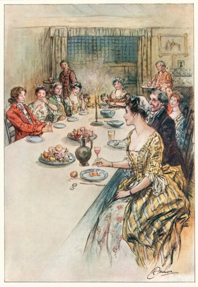 The Vicar of Wakefield af Oliver Goldsmith (farvelitografi) af Margaret Jameson