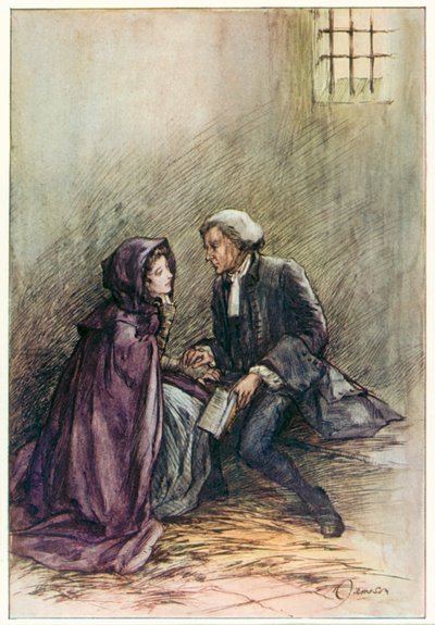 The Vicar of Wakefield af Oliver Goldsmith (farvelitografi) af Margaret Jameson