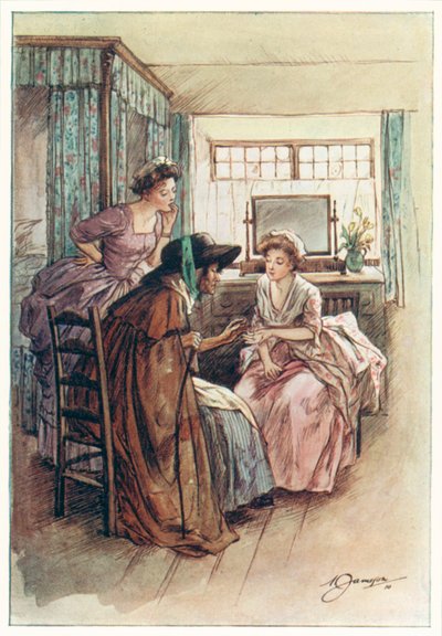 The Vicar of Wakefield af Oliver Goldsmith (farvelitografi) af Margaret Jameson