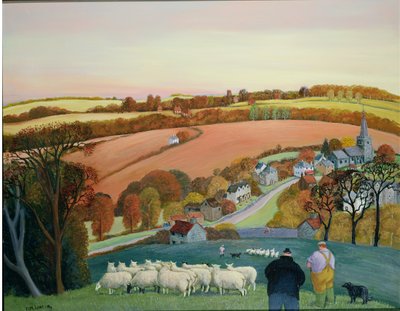 Efterårslandskab af Margaret Loxton