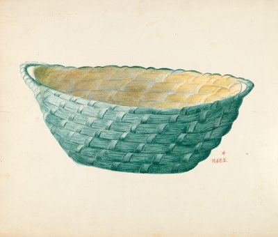 Håndlavet arbejdskurv af Margaret Stottlemeyer