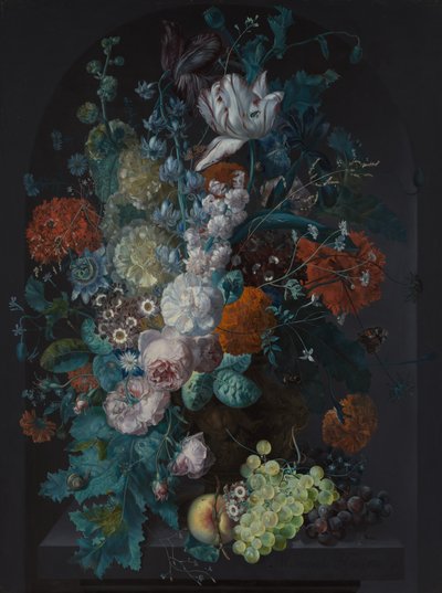 En vase med blomster, 1716. af Margareta Haverman