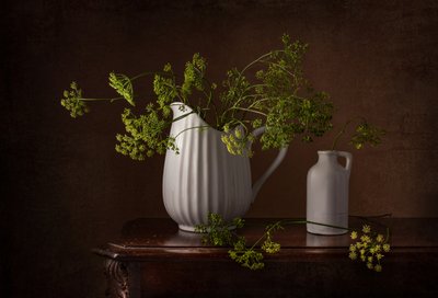 Stilleben med dildblomster af Margareth Perfoncio