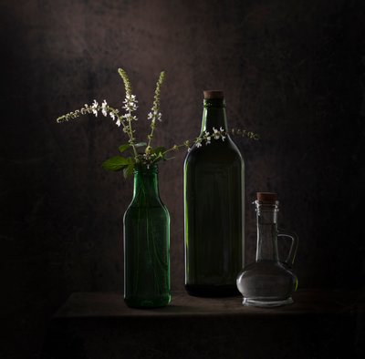 Stille grønne flasker af Margareth Perfoncio