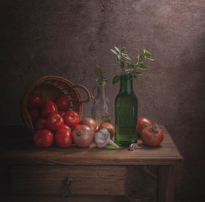Ingredienser til et rustikt køkken af Margareth Perfoncio