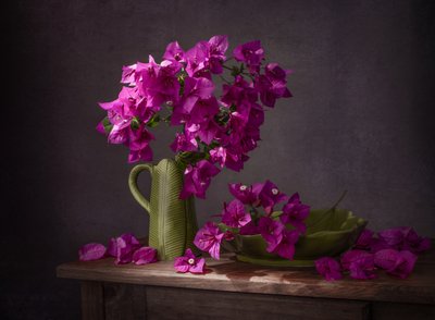 Et livligt stilleben med bougainvillea af Margareth Perfoncio