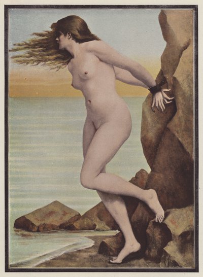 Andromeda (farve litho) af Marguerite Arosa