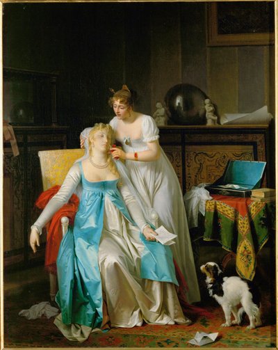 Dårlige nyheder. Udstillet på Salonen i 1804 ... af Marguerite Gerard