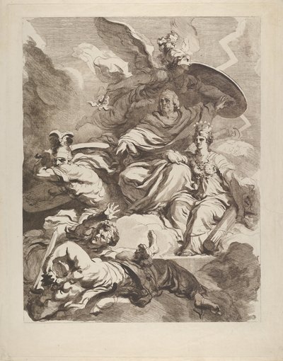 The Genius of Franklin, 1778. af Marguerite Gerard