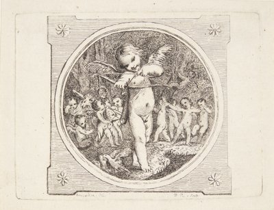 Amor med bue og pil af Marguerite Louise De Lorme du Ronseray