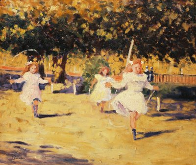 Piger hopper reb af Marguerite Rousseau