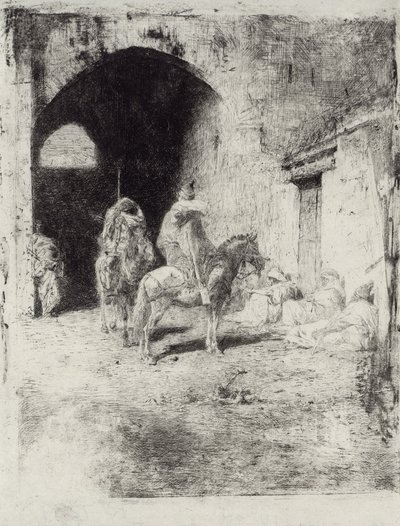 Kasbah-vagt i Tetouan af Marià Fortuny Marsal