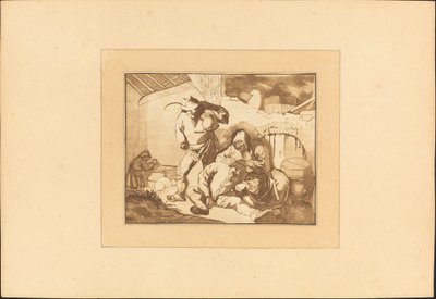Bondescene af Maria Catharina Prestel after Isack van Ostade