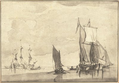Havlandskab af Maria Catharina Prestel after Willem van de Velde the Younger