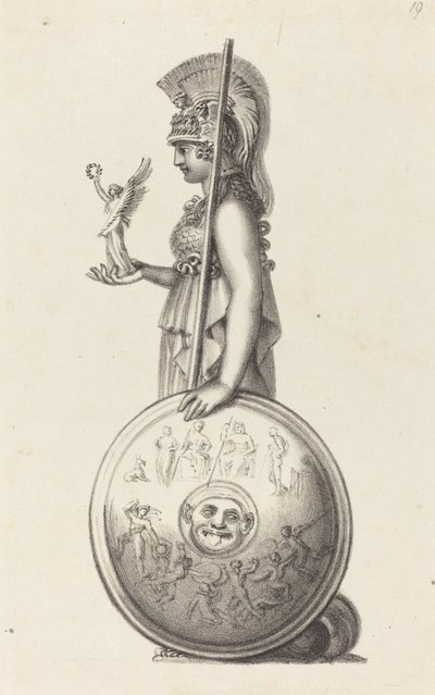 Minerva, af Phidas af Maria Denman after John Flaxman