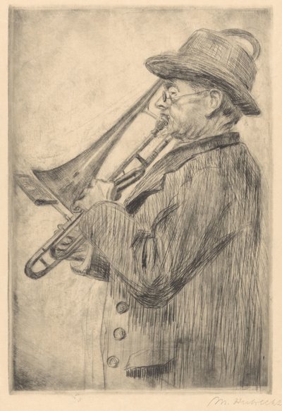 Trombonist af Maria Hubrecht (signed by artist)