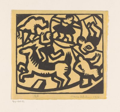 Cirkusartister af Maria Uhden (signed by artist)