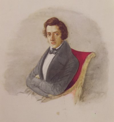 Portræt af Frederic Chopin (1810-49) af Maria Wodzinska