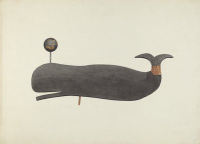 Whale Weather Vane, ca. 1938. af Marian Page