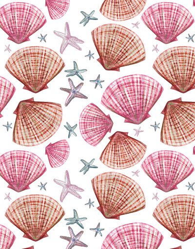 Whitstable Sea Shells, 2020 (akvarel på papir) af Marianna Kulukundis