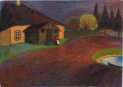 Mindet, 1907-1908. af Marianne von Werefkin